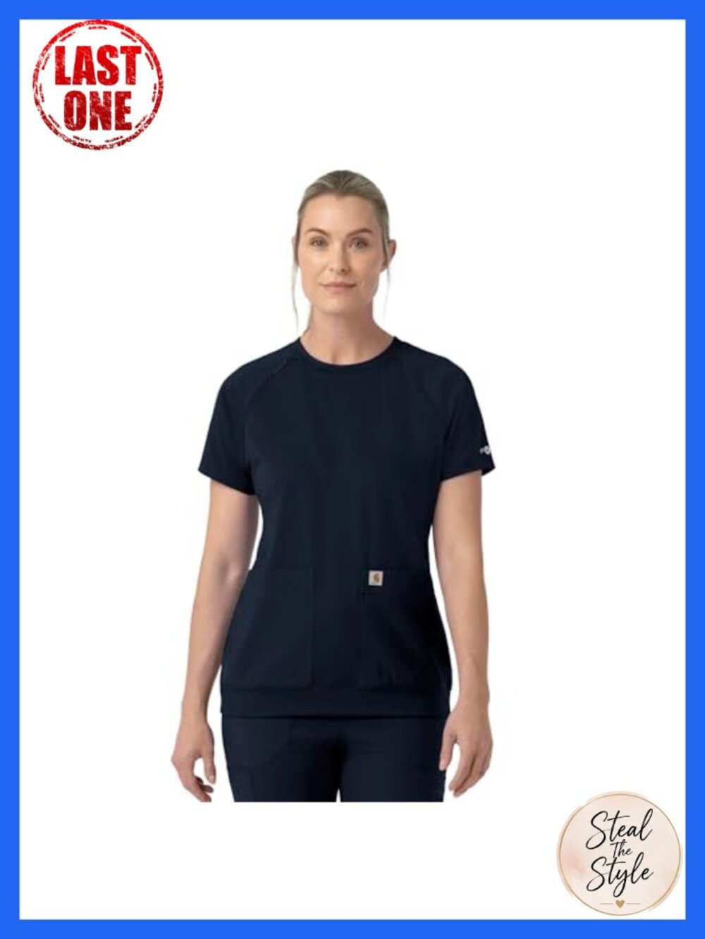 Carhartt Force Cross-Flex Women's Crew Neck Scrub Top Knit Medical Healthcare